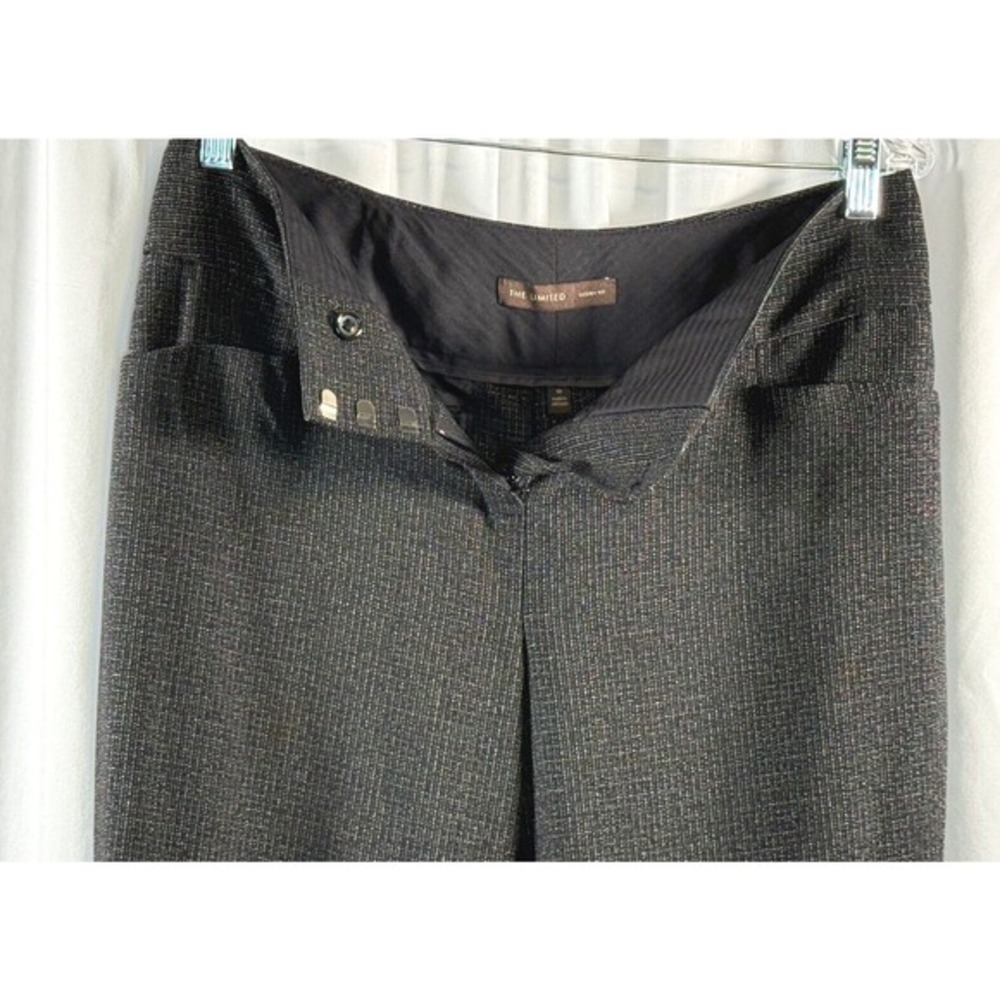 The Limited Cassidy Gray Black Textured Dress Pants Straight Leg 10 Preppy 76-21 - Picture 11 of 14